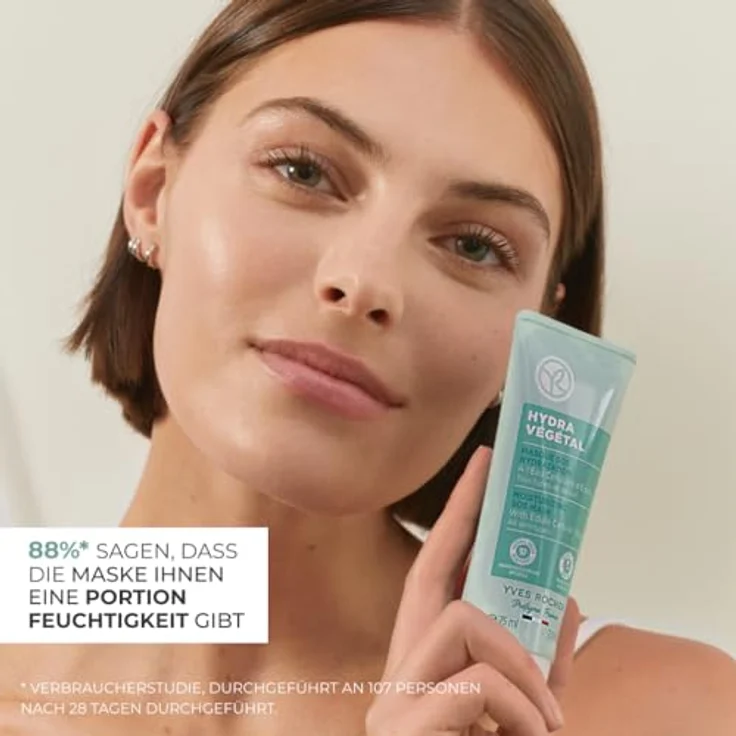 Yves Rocher HYDRA VÉGÉTAL Intensiv Feuchtigkeitsspendende SOS-Maske - Cremige Maske mit Edulis Pflanze - 75 ml – Bild 4