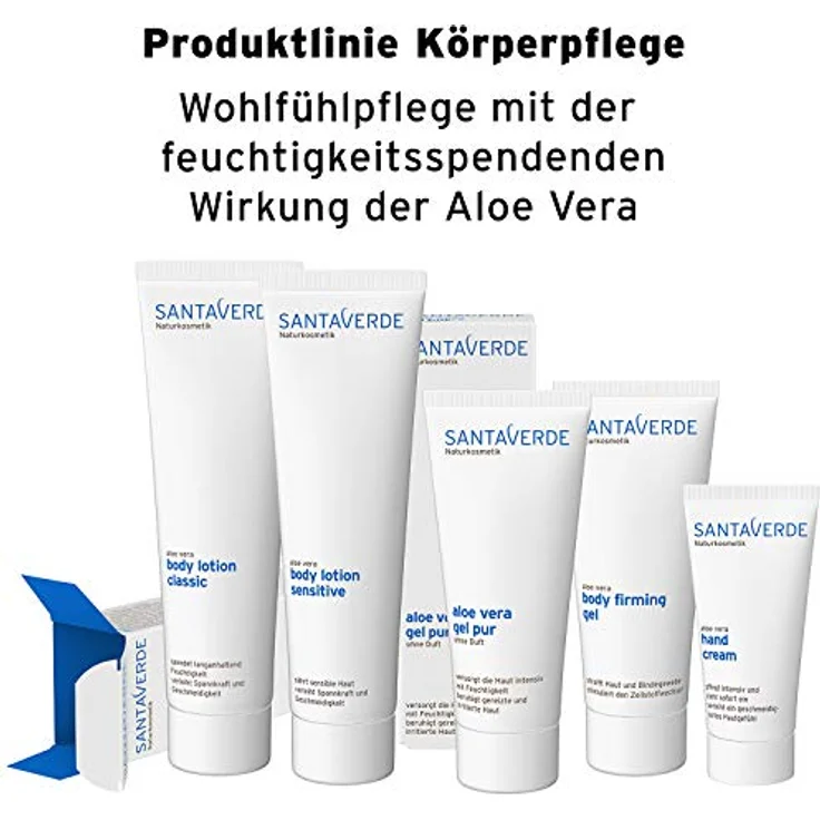 Santaverde Aloe Vera Gel pur, leichtes Gesichts- & Körpergel / feuchtigkeitsspendend / ohne Duft / für alle Hauttypen / 100 % vegan / 100 ml – Bild 4
