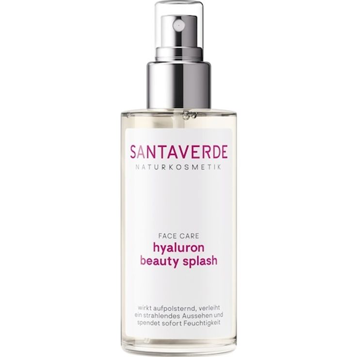 Santaverde FACE CARE hyaluron beauty splash, feuchtigkeitsspendendes Gesichtswasser mit Aloe-Vera und Oligo-Hyaluron, 100 ml
