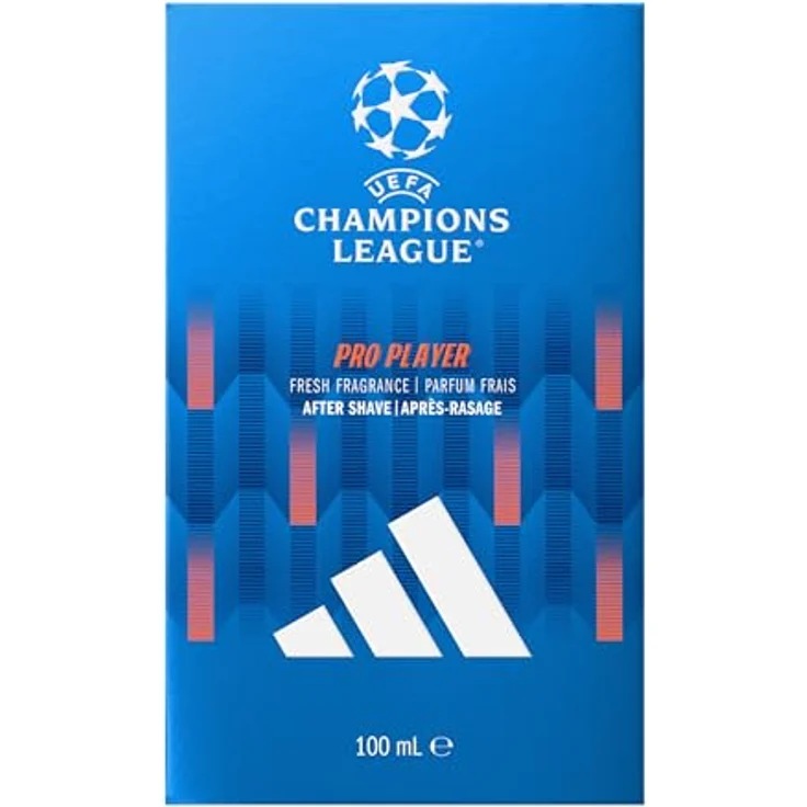 adidas UEFA Champions League PRO PLAYER Edition After Shave, 100ml, aromatisch-würzig mit Noten von schwarzem Pfeffer und Lavendel, dermatologisch getestet, vegane Formel, Verpackung aus recycelten Materialien – Bild 3
