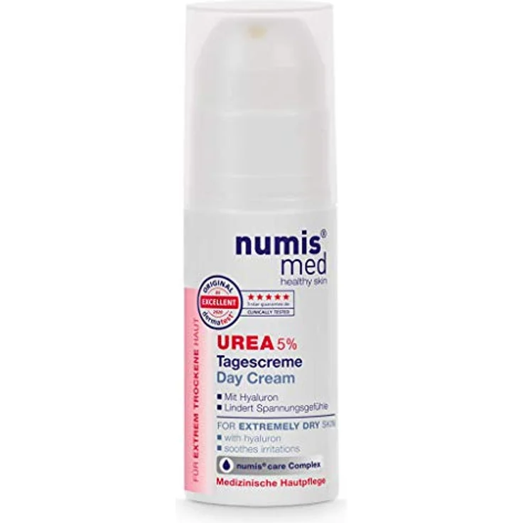 numis med Tagescreme mit 5% Urea - Hautberuhigende Gesichtspflege für beanspruchte Haut - Vegan & ohne Silikone, Parabene - 50 ml – Bild 1