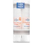 Lacura Reine Wattepads 2 x 100 Stück Doppelpack Nicht Vlies, kein Ausfallen, 100% Baumwolle, zum Entfernen von Make-up, Discs Gesicht, Nägel, Maniküre