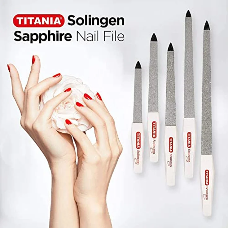 Titania Solingen Saphir-Nagelfeile 6 (Circa 15.0 cm), 1er Pack (1 x 1) – Bild 4