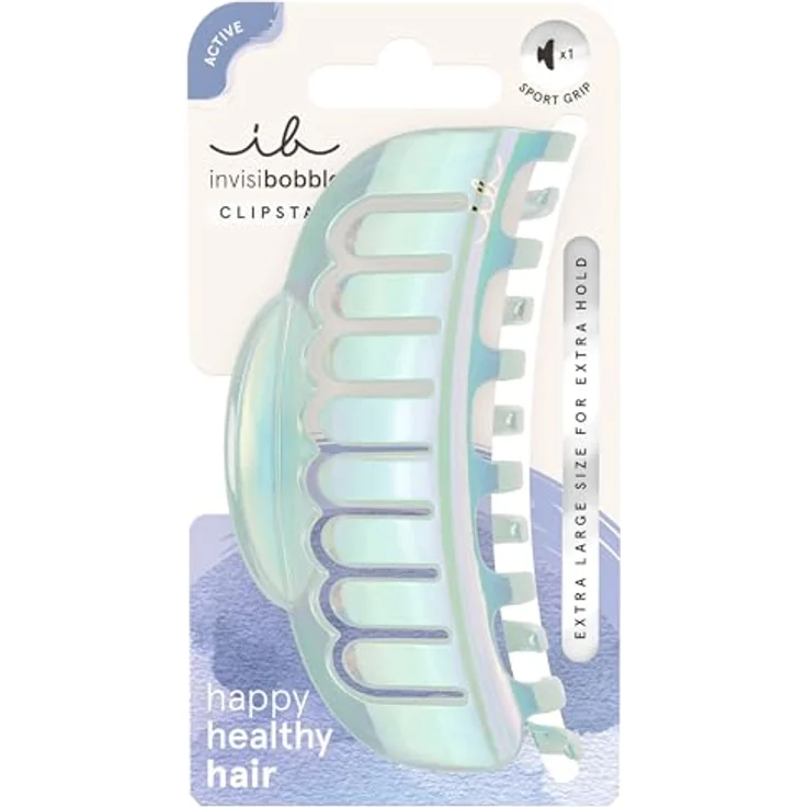 invisibobble Clipstar L Flexibobble, große Haarspange mit starkem Halt für Dutt und Sport, ergonomisches Design, holografischer Effekt – Bild 1