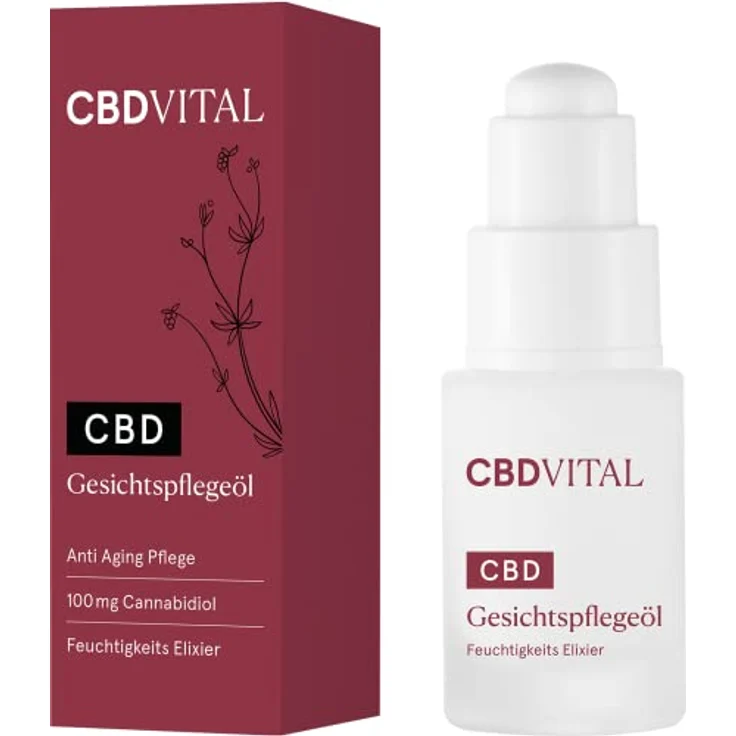 CBDVITAL by VITRASAN CBD Gesichtspflegeöl | Biokosmetik | 100 mg CBD | 20ml | Regenerierend, Glättend, Rekonstruierend | für schöne Haut | 100% vegan – Bild 4