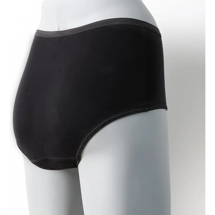 Siegmund Care Inkontinenz Hipster Damen schwarz | Waschbare Unterwäsche mit hoher Saugfähigkeit bis zu 60ml, Größe S – Bild 3