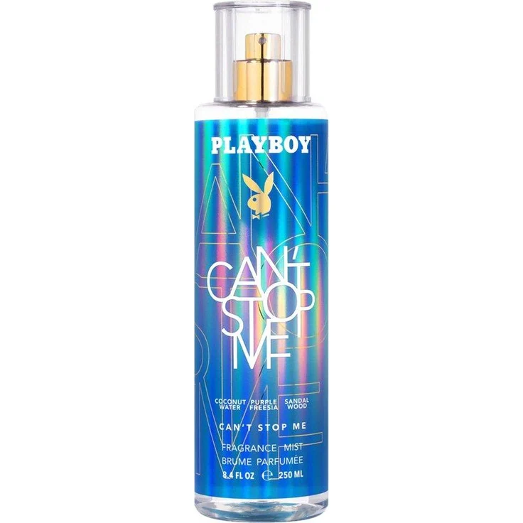 Playboy Fragrance Mist - Can't Stop Me, Körperspray für Damen mit blumigem Gourmand-Duft, 250 ml