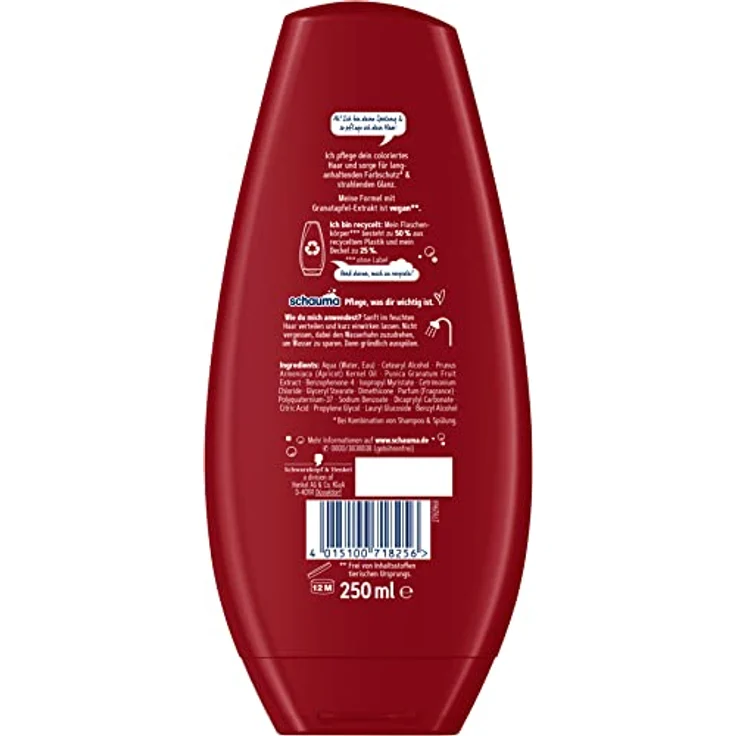 Schauma Farbschutz Spülung Color Glanz (250 ml), Haarspülung für langanhaltenden Glanz bei coloriertem, getöntem oder gesträhntem Haar – Bild 2