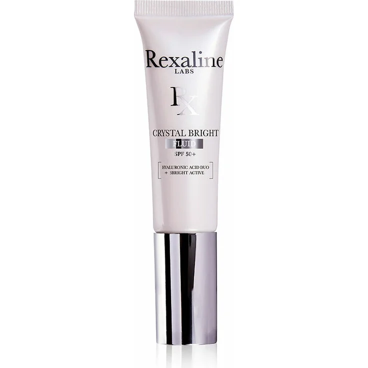 Rexaline Crystal Bright Fluid SPF50+, Illuminating & Mattifying Gesichtsfluid mit Hyaluronsäure, 30ml – Bild 1