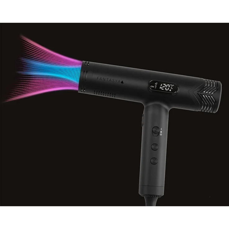 Efalock FANTASYA Digital High-Speed Hairdryer, Profi Haartrockner mit 110.000 U/min, 1800 Watt, Ionentechnologie und ultraleichtem Design