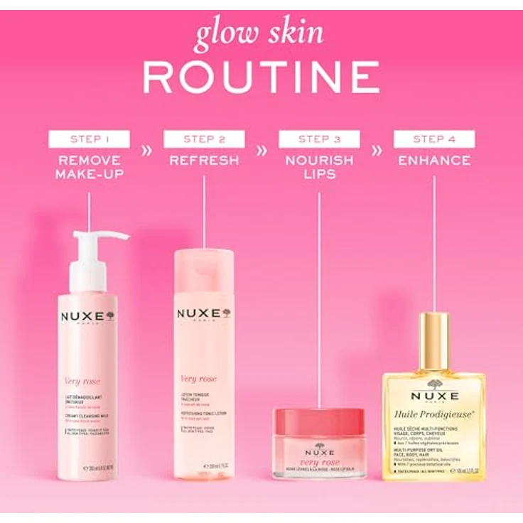 Nuxe Very Rose Creamy Cleansing Milk, Reinigungsmilch für sanfte Gesichtsreinigung, 200 ml – Bild 6