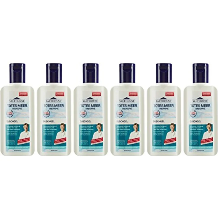 Murnauer Salthouse Totes Meer Therapie Dusche, mild reinigendes Duschgel für empfindliche Haut, 6er Pack (6 x 250 ml) – Bild 1