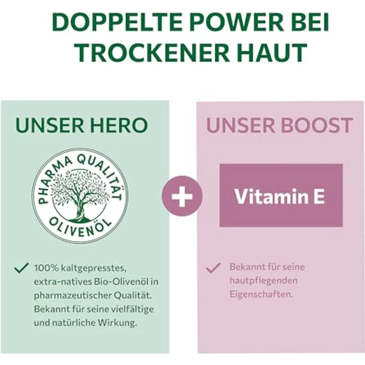 Alkmene Gesichtscreme für trockene Haut, 50 ml - Feuchtigkeitscreme mit Olivenöl & Vitamin E, vegan, dermatologisch getestet, ohne Mikroplastik – Bild 3