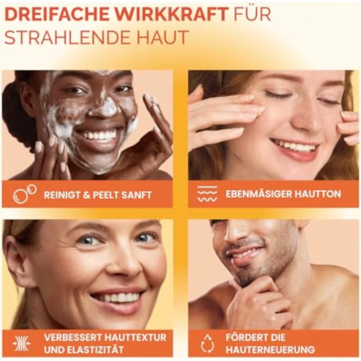 PLANTIFIQUE Kojic Acid Soap, 2 Stück - Kojisäure und Kurkuma Seife mit Hyaluronsäure, Kollagen und Vitamin C - Für Hyperpigmentierung und Dunkle Flecken, 160g – Bild 2