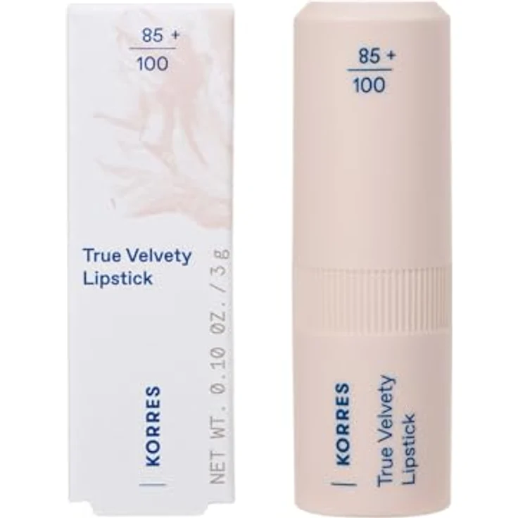 KORRES True Velvety Lipstick Plum Rose 25, rose Lippenstift mit intensiver Farbe, cremiger Textur & semi-mattem Finish, vegan, 3g – Bild 2
