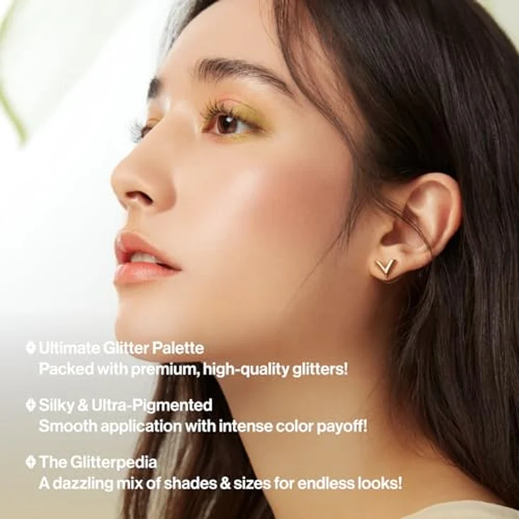 UNLEASHIA Glitterpedia Lidschatten Palette, veganer Augen Make-up mit Glitzer und Schimmer, 24h haltbar, NR.6 All of Citrus – Bild 3