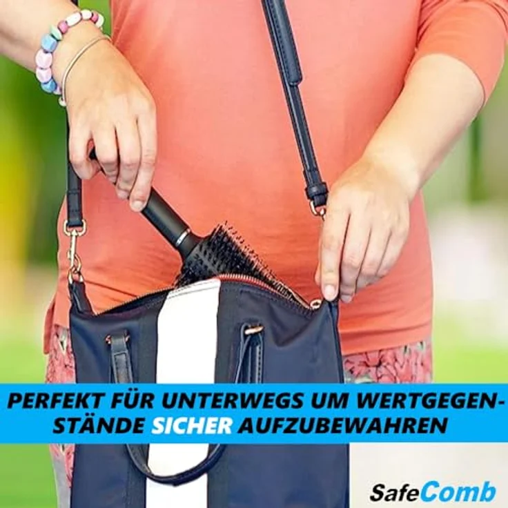 SafeComb Haarbürste mit Geheimfach Geldversteck Geheimversteck, Wertsachen Geld Safe Tresor Versteck – Bild 3