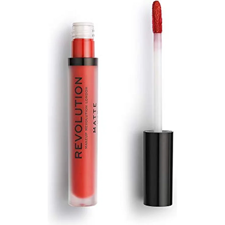 Makeup Revolution Ruby 134 Matte Lipstick, roter Matte Lippenstift, 3 ml – Bild 2