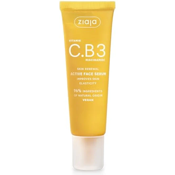 Ziaja VITAMIN C.B3 NIACINAMIDE Aktives Gesichtsserum, 30 ml - Mit Vitaminen B5, B6, E und Peptid-Komplex – Bild 2