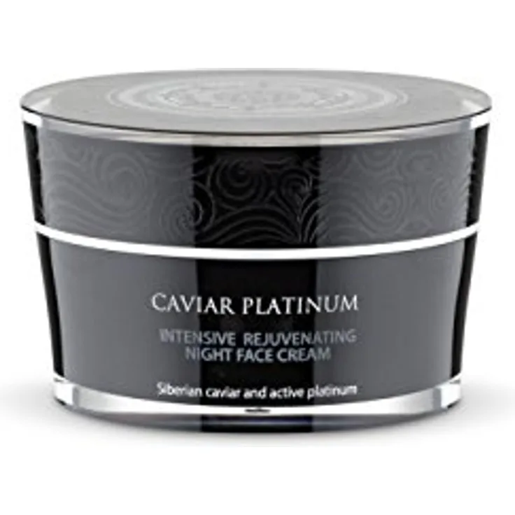 Natura Siberica Natura Siberica Caviar Platinum Intensive Rejuvenating Night Face Cream Intensywnie regenerujący krem do twarzy na noc 50 ml, Feuchtigkeit und beruhigt die Haut, hydratisierte und strahlende Haut