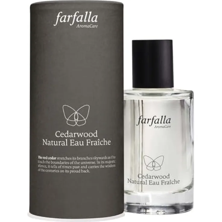 farfalla Farfalla Men Eau Fraiche, Cedarwood, 100ml (1) - Frische Zitrusfrüchte, herb-grüne Noten, ideal für Abenteurer und Genießer