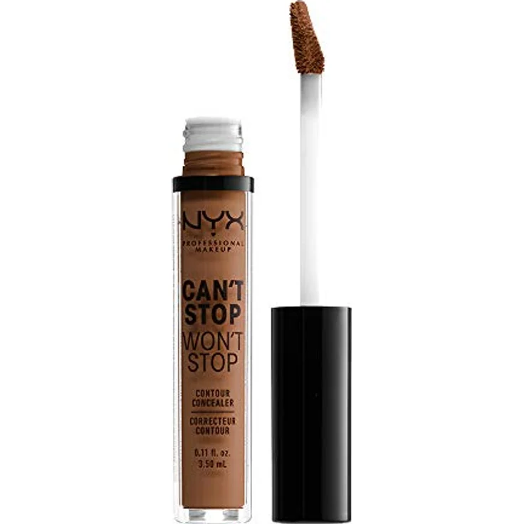 NYX Professional Makeup Wedding Can't Stop Won't Stop Concealer, hohe Deckkraft, wasserfeste Textur, 3,5 ml, Nr. 17 - Cappuchino – Bild 1