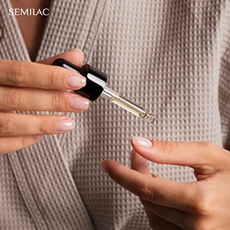 Semilac Feuchtigkeitsspendendes Nagel- und Nagelhautöl 11 ml, mit Nachtkerzenöl, Jojobaöl und Vitamin E, Zitrusduft – Bild 3