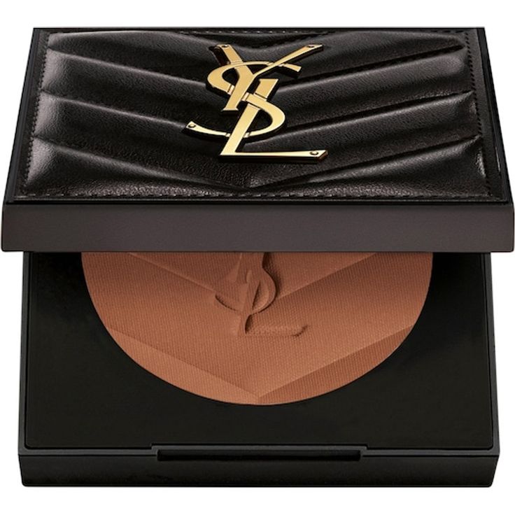 Yves Saint Laurent Teint All Hours Hyper Finish Powder, 24 Stunden matte Abdeckung, inkl. doppelseitigem Schwamm, 8,5 g
