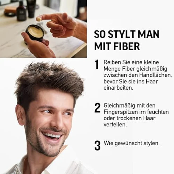 American Crew Fiber Formbare Creme Starker Halt Mattes Finish 85 g – Bild 4