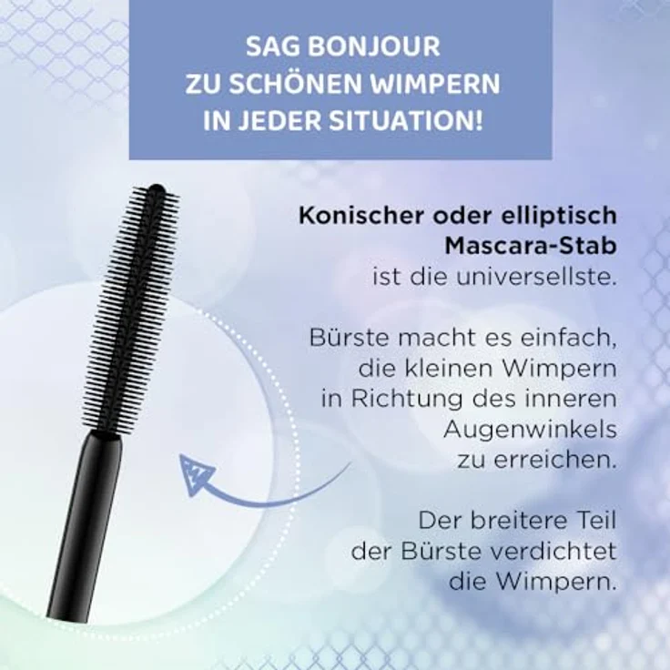 Eveline Cosmetics Variété Lashes Show, wasserfester Mascara für dichtere und voluminösere Wimpern, 10 ml – Bild 3