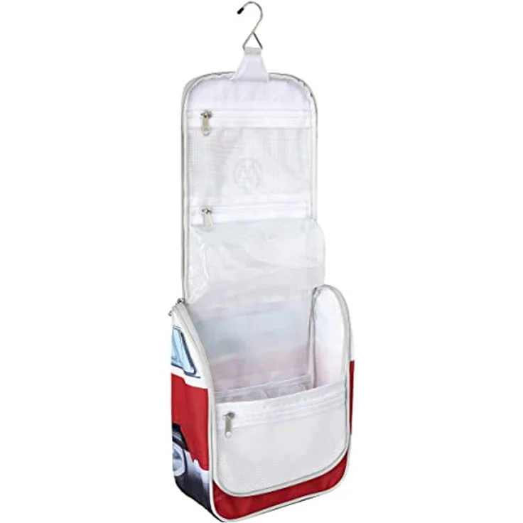 Kulturbeutel Bad-Hänge-Reise-Wasch-Tasche zum Aufhängen (Unisex, Premium Qualität/Rot) – Bild 2