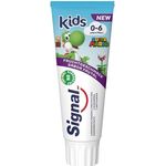 Signal Kids Kinderzahnpasta Fruchtgeschmack, 75 ml – schützend gegen Karies & Plaque, farbstofffrei, für Kinder geeignet