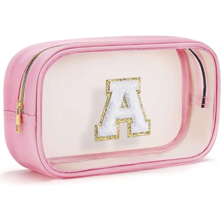 Parima Kosmetiktasche Mädchen, Rosa Make-up Tasche mit großem Fassungsvermögen, wasserdicht und leicht zu reinigen, personalisierte Geschenke für Frauen und Kinder – Bild 1