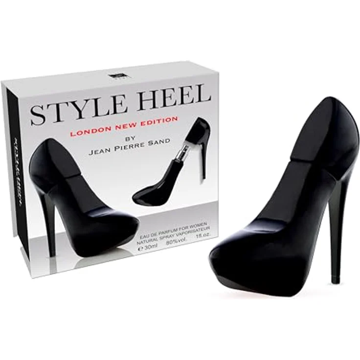 Jean-Pierre Sand Style Heel London New Edition Eau de Parfum, 30ml - Sinnliche Wärme und florale Eleganz - Damenparfum im Schuh-Flakon, Tahiti-Vanille und Casablanca-Lilie Duft – Bild 1