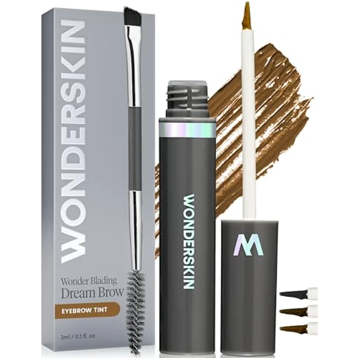 WONDERSKIN Wonder Blading Dream Brow, Langanhaltendes Augenbrauen-Gel mit wasserfester Formel, Farbton Blonde, 3 ml – Bild 1