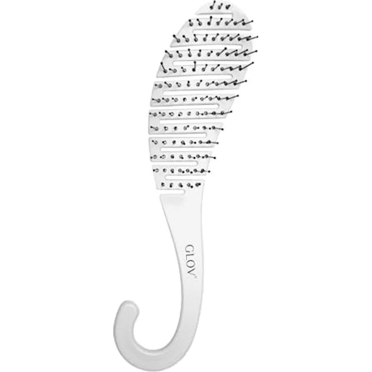 GLOV HangTight Brush Detangling Hook Brush, Flache Haarbürste für sanftes Entwirren, ergonomisches Design – Bild 5