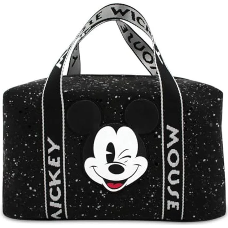 Disney Mickey Mouse Kulturbeutel Damen, Toilettentasche mit mehreren Fächern und wasserabweisendem Material, ideal für Urlaub und Alltag – Bild 2