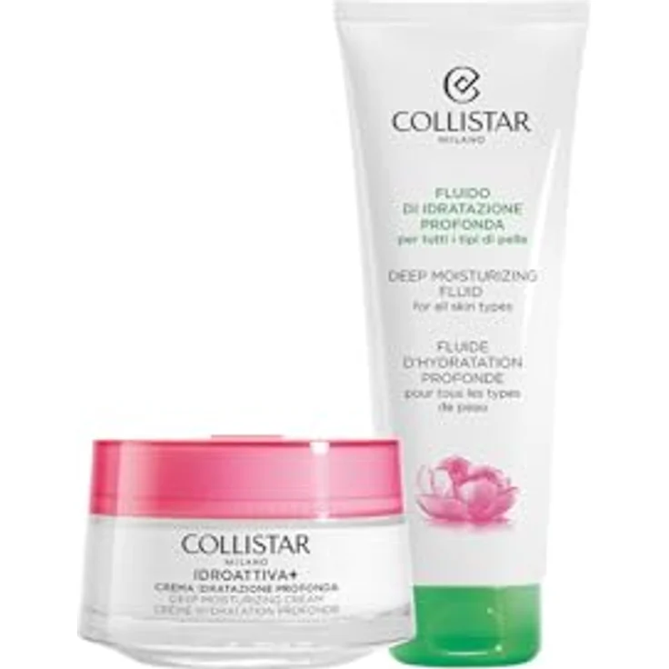 Collistar Face Set Geschenkset, Bodylotion für Damen mit feuchtigkeitsspendender Creme und Fluid, 50 ml & 100 ml – Bild 3