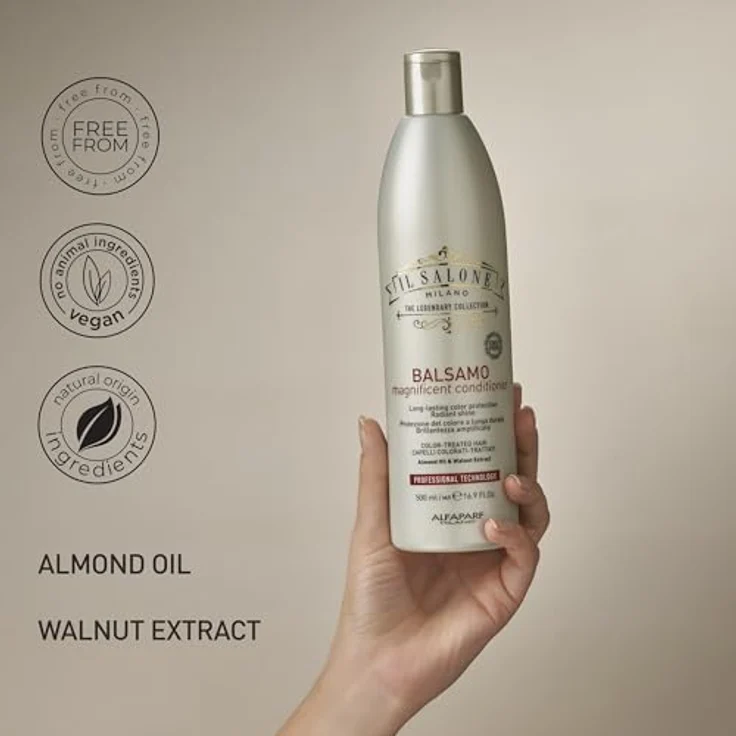 Alfaparf Milano Il Salone Milano Magnificent Haarconditioner, 500 ml, für gefärbtes Haar, glättet und schützt, sorgt für glänzende Geschmeidigkeit – Bild 9