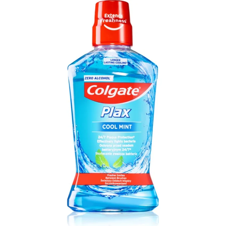 Colgate Plax Cool Mint, Kräuter-Mundspülung mit Bakterienbekämpfung und frischem Atem, 500 ml
