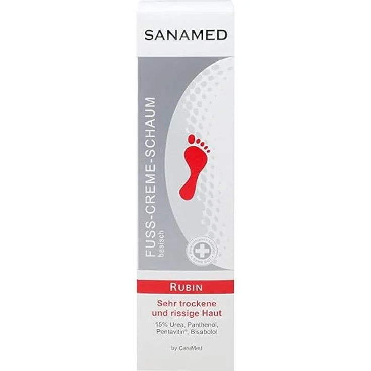 RUBIN SANAMED Fuß-Creme-Schaum 150 ml – Bild 2