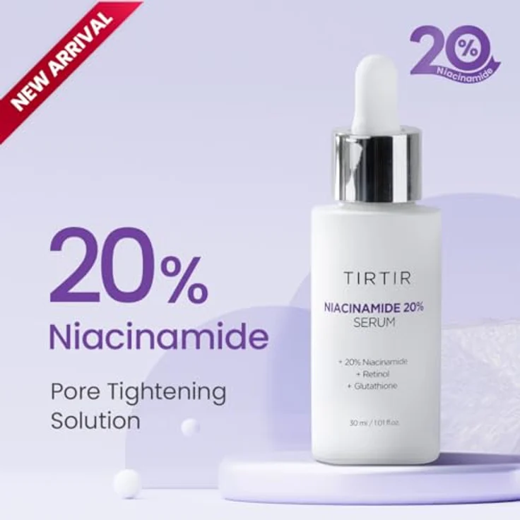 TIRTIR Niacinamide 20% Serum, Aufhellendes Anti-Falten-Serum mit festigender Wirkung, 30 ml – Bild 2