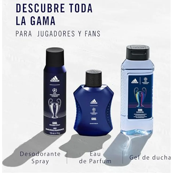 Adidas UEFA GOAL Edition Eau de Toilette, 100 ml - Duft von grünem Farn, inspiriert für Fußballliebhaber – Bild 4