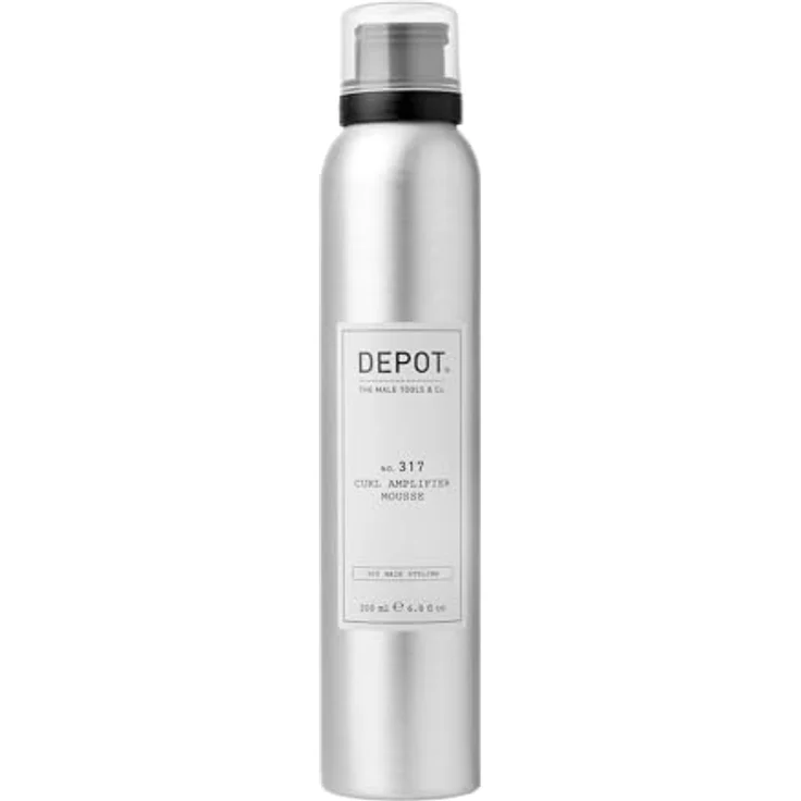 DEPOT No.317 Curl Amplifier Mousse, 200 ml Haarstyling-Schaum für lockiges Haar
