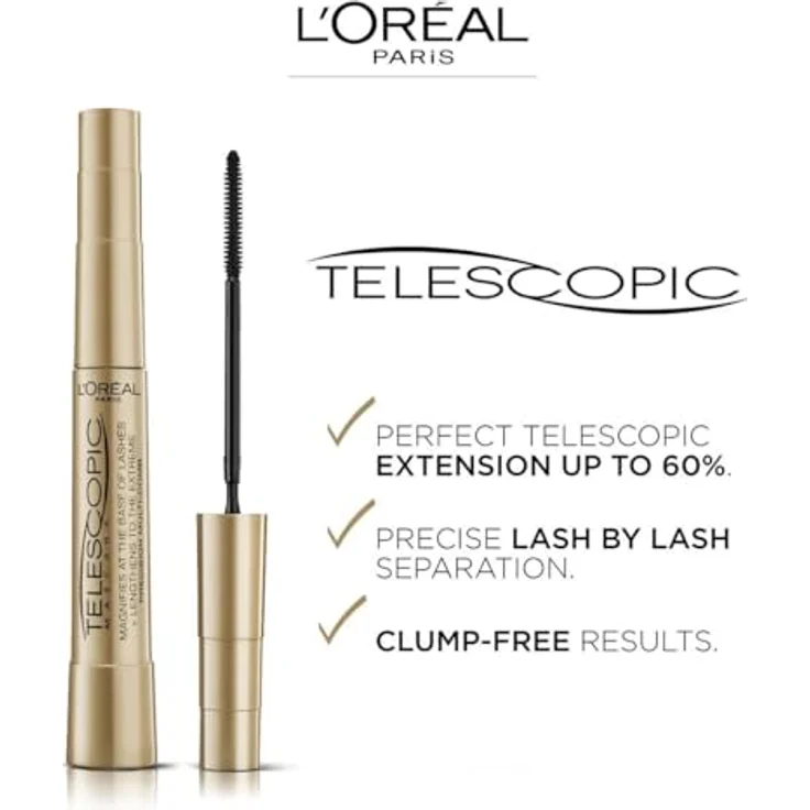 L'Oréal Paris Telescopic Mascara Black 8 ml  – Bild 3