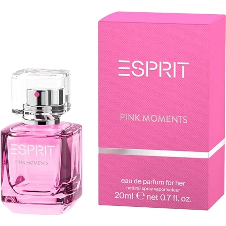 ESPRIT PINK MOMENTS, Damen Parfüm 20ml mit Apfel, Ananas, Magnolie, Moschus & Vanille, fruchtig-sinnliches Eau de Parfum für den Alltag – Bild 1