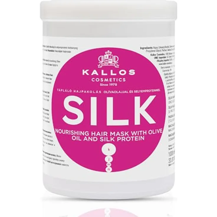 Kallos Cosmetics Silk Haarmaske Für Trockenes Haar 1000 ml