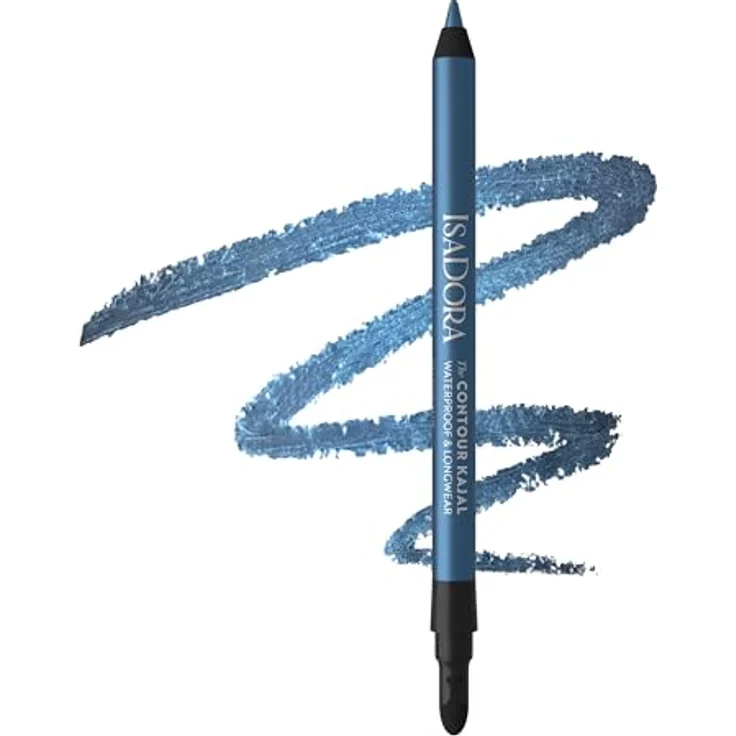 IsaDora Perfect Contour Kajal, wasserfester Augen-Kajalstift in Light Blue, 1,2 g – Bild 1
