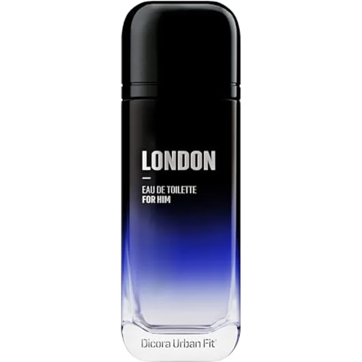 Dicora Urban Fit Eau de Toilette London for HIM, Herrenduft mit Meeresnoten, Grapefruit, Lavendel und Bernstein, langanhaltend, grau, 150 ml – Bild 1