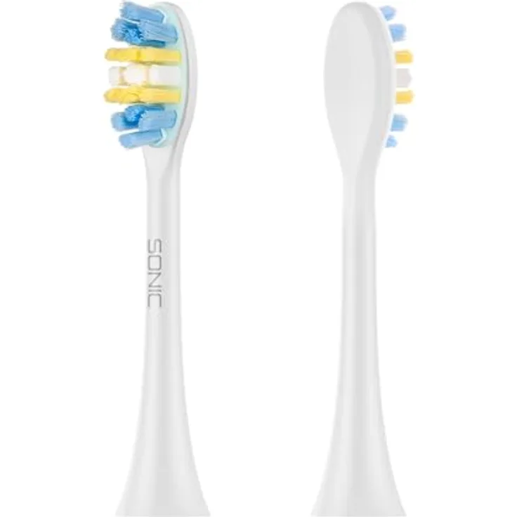 Teesa TSA8088-W SONIC 2 Ersatzzahnbürsten, mittlere Härte, 2er Pack für effektive Mundhygiene